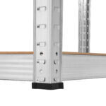 Kovový úložný regál 180x90x40 strieborný Rebel – Obrázok 7