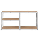 Kovový úložný regál 180x90x40 strieborný Rebel – Obrázok 6