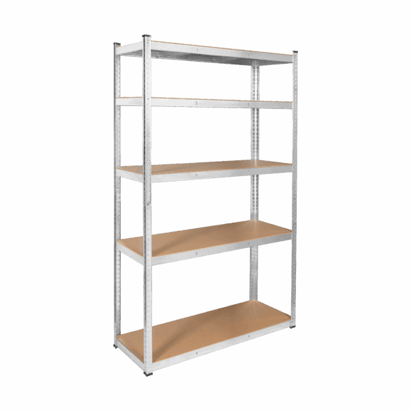 Kovový úložný regál 205x120x45 strieborný Rebel