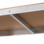 Kovový úložný regál 205x120x45 strieborný Rebel – Obrázok 7