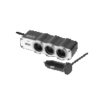 Rozdeľovač zásuviek do autozapaľovača x3 s káblom a USB