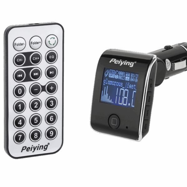 Auto FM vysielač s 1,4" displejom, RDS