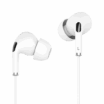 Kruger&Matz C1 USB-C slúchadlá do uší s mikrofónom biela – Obrázok 2
