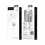 Kruger&Matz C1 USB-C slúchadlá do uší s mikrofónom biela – Obrázok 3