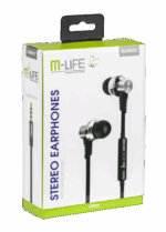M-Life Metal In-Ear Headphones Jack 3.5 s mikrofónom iPhone/Samsung – Obrázok 3