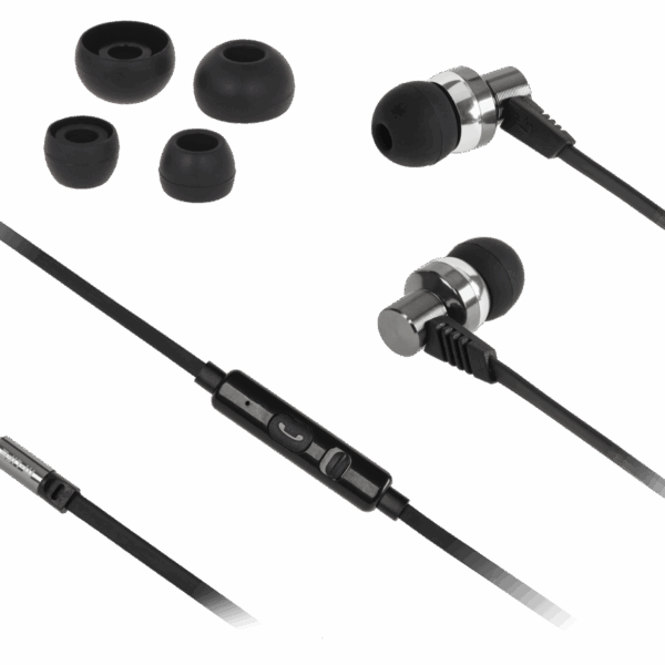 M-Life Metal In-Ear Headphones Jack 3.5 s mikrofónom iPhone/Samsung