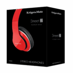 Kruger&Matz Street 2 Power Bass slúchadlá na uši, červené – Obrázok 5