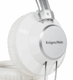 Kruger&Matz Soul káblové slúchadlá na uši, biele – Obrázok 2