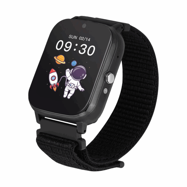 Inteligentné hodinky Garett Kids Tech 4G, čierny suchý zips