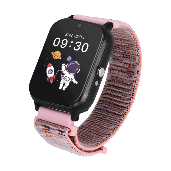 Inteligentné hodinky Garett Kids Tech 4G Ružový suchý zips
