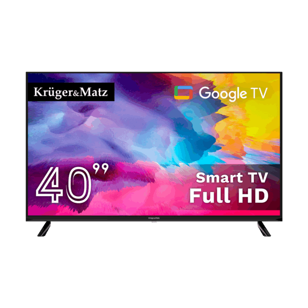 Kruger&Matz 40" TV FHD Google TV DVB-T2/T/C H.265 HEVC