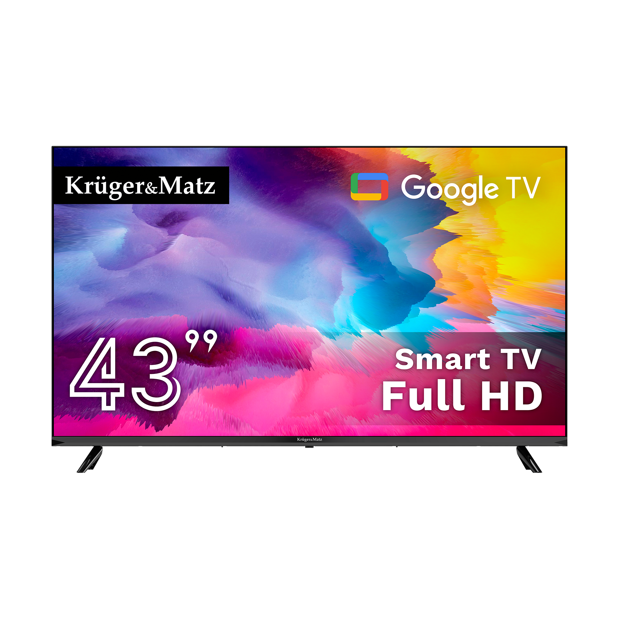 telewizor-kruger-matz-43-fhd-google-tv-5-0-dvb-t2-t-c-h-265-hevc-ddadf5422d224346b4092d1653af581a-1632b252 Kruger&Matz 43" TV FHD Google TV 5.0 DVB-T2/T/C H.265 HEVC – Obrázok 1