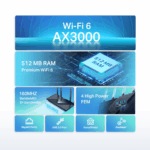 TP-LINK dvojpásmový gigabitový WiFi 6 smerovač AX3000 TL-ARCHER AX55 – Obrázok 5