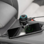 FM vysielač do auta s funkciou Bluetooth a dvoma USB portami – Obrázok 5
