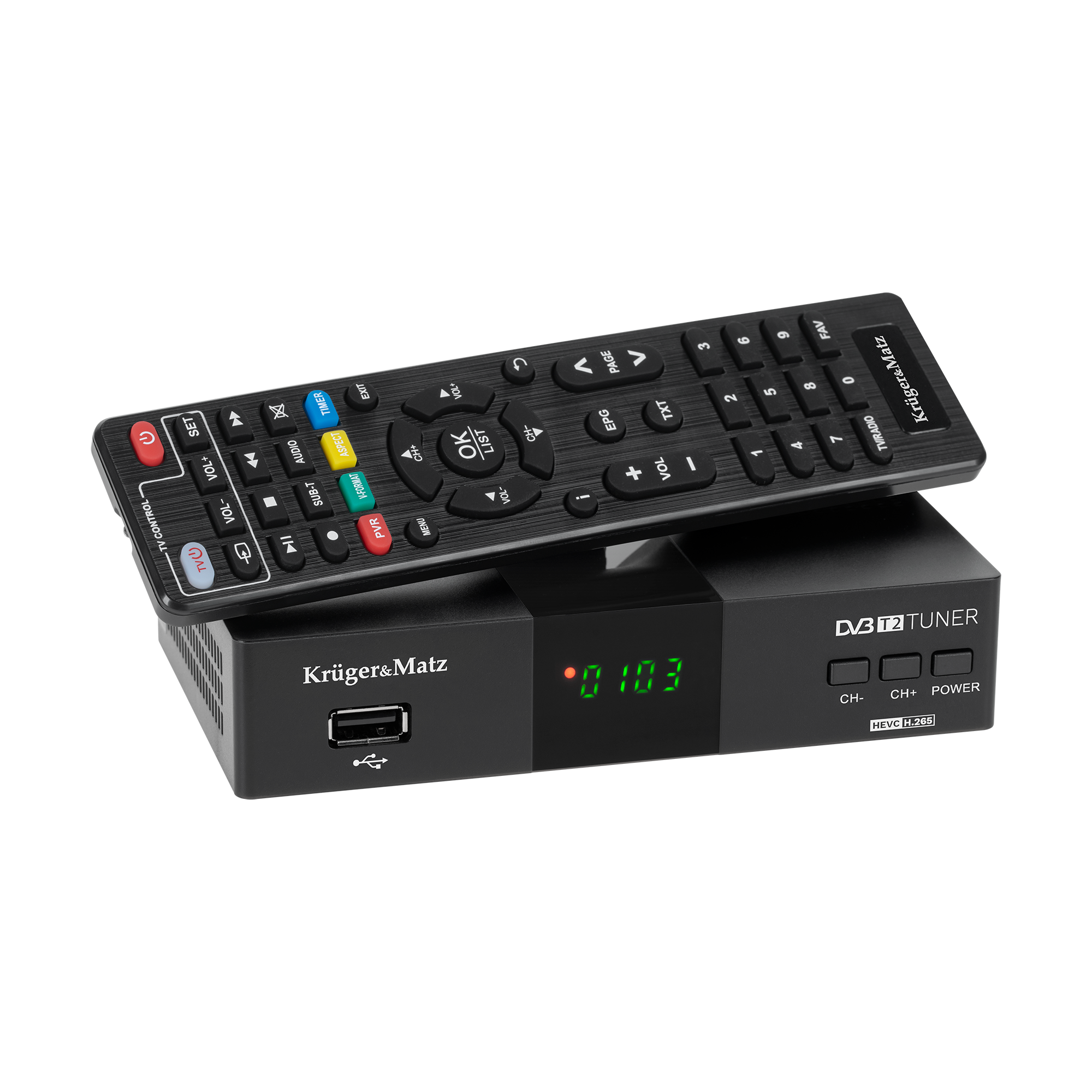 tuner-dvb-t2-h-265-hevc-kruger-matz-3c8bcb76ec66476ba2f8dfd65b01fb98-83cc3530 DVB-T2 H.265 HEVC tuner Kruger&Matz – Obrázok 1