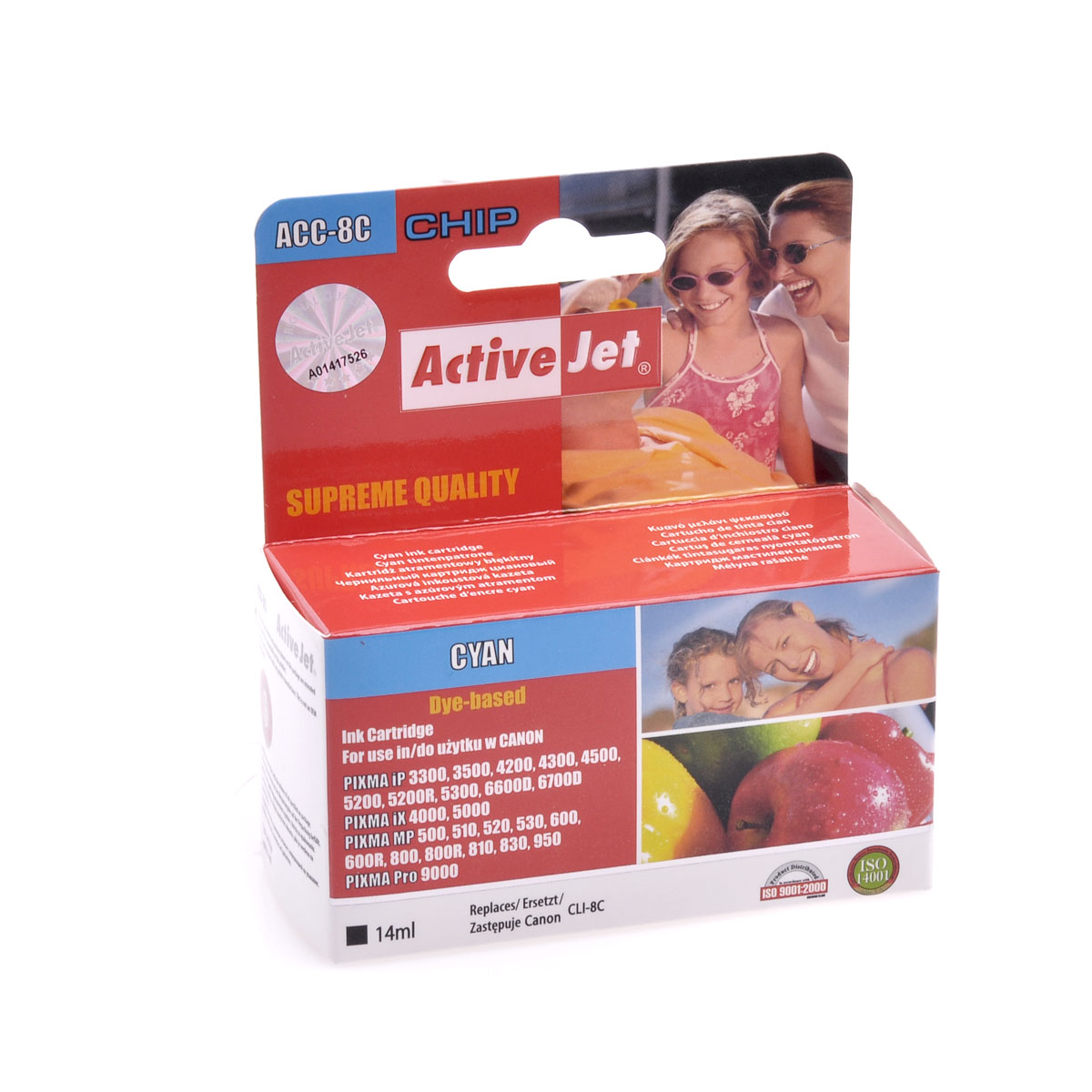tusz-activejet-do-drukarki-canon-cli-8c-cyjan-d432b7cbfce14fe79efa2cc66e1b37c0-af787552 Azúrový atrament ActiveJet pre tlačiareň Canon (CLI-8C). – Obrázok 1