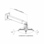 Držiak projektora na stenu – Obrázok 9