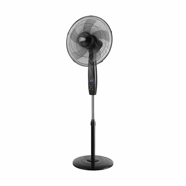 Stojanový ventilátor na diaľkové ovládanie TEESA, čierny
