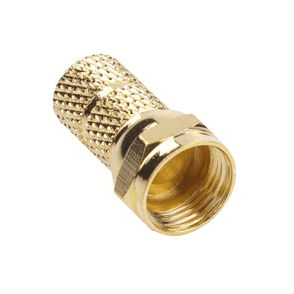 SAT zástrčka F/6,8mm/GOLD CU