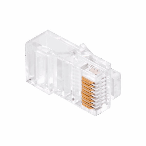 Telefónna zástrčka.  RJ45 8P 8C (drôt) cez CAT.5E