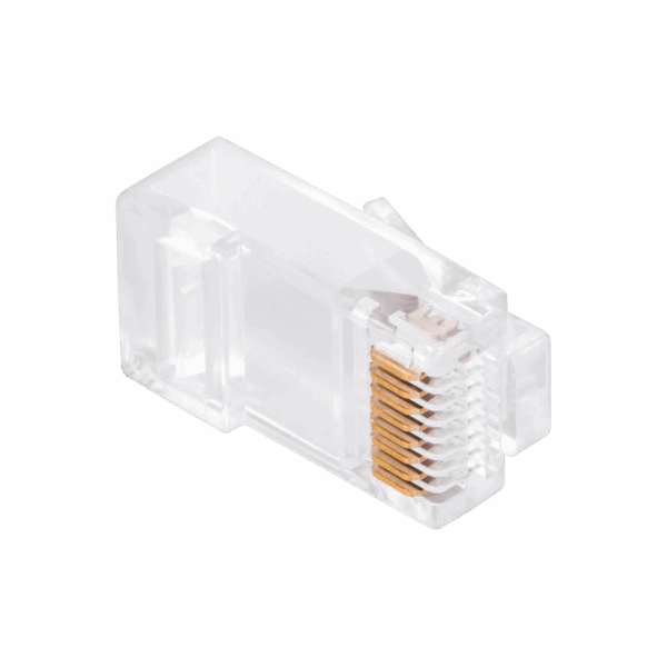 Telefónna zástrčka.  RJ45 8P 8C (drôt) cez CAT.6E