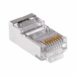 Telefónna zástrčka.  RJ45 8P 8C (drôt) cez CAT.6E tienený