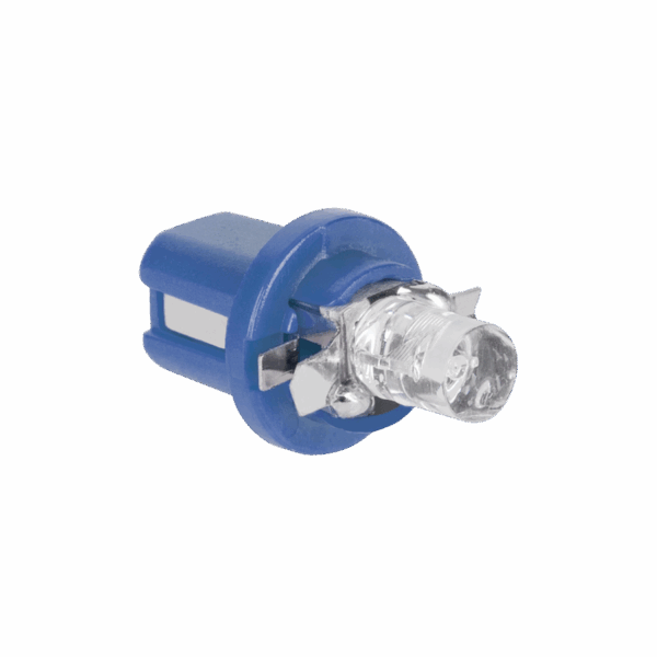 Autožiarovka 12V B8,5 d -1LED modrá (plochá)
