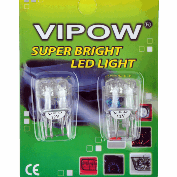 Autožiarovka 12V T20 - WG 9 LED/1157 biela/blistrová - 2 ks