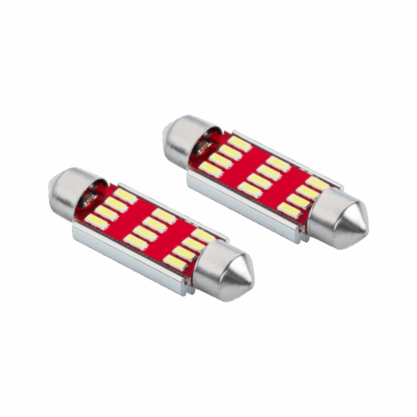 LED autožiarovka SV8,5 (Canbus) T11x41 12 SMD 3014, 12V
