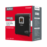 Rebel POWER-500 Nástenný núdzový zdroj - čistý sínusový menič s funkciou nabíjania 12V 230V 500VA/300W – Obrázok 5