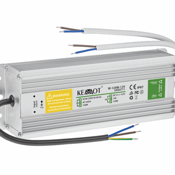 Napájanie pre diódový reťazec W-120W-12V 10A IP67