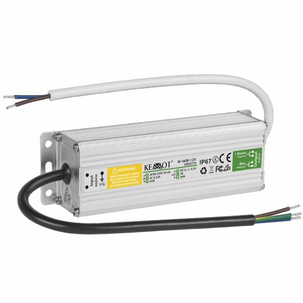 Napájanie pre diódový reťazec W-36W-12V 3A IP67