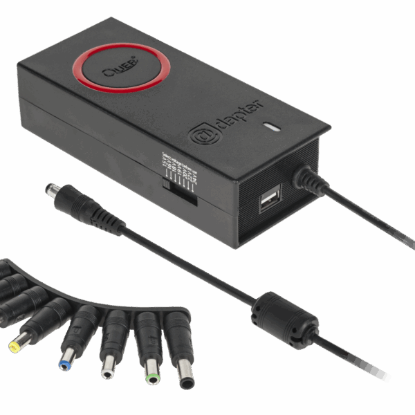 Quer 8-pinový univerzálny zdroj, USB 90W/15-24V