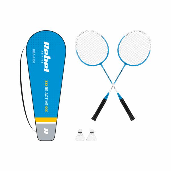 Bedmintonový set, kalená oceľ, REBEL ACTIVE