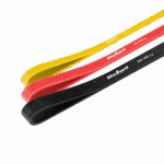 Set latexových cvičebných pásov - Power Band PLs-1, 4-32 kg, 3 pásy, REBEL ACTIVE – Obrázok 2