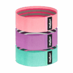Set posilňovacích pásov - Mini Band M, 27-55 kg, 3 materiálové pásy, REBEL ACTIVE
