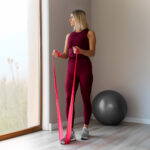 Sada cvičebných pásov TPE 2m - Flat Band Ls-1, 1,5-11,5 kg, 5 pásov, REBEL ACTIVE – Obrázok 9