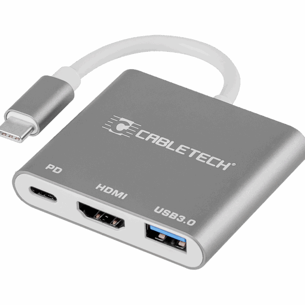 Konektor adaptéra Cabletech Zástrčka typu C – zásuvky USB 3.0 HDMI 2.0 typu C