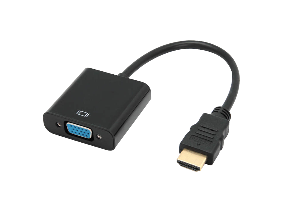 zlacze-adapter-wt-hdmi-gn-vga-74e9063f9f4a42729dbdc49ea93be04d-00a3a3bc Zástrčka konektora adaptéra HDMI - zásuvka VGA – Obrázok 1