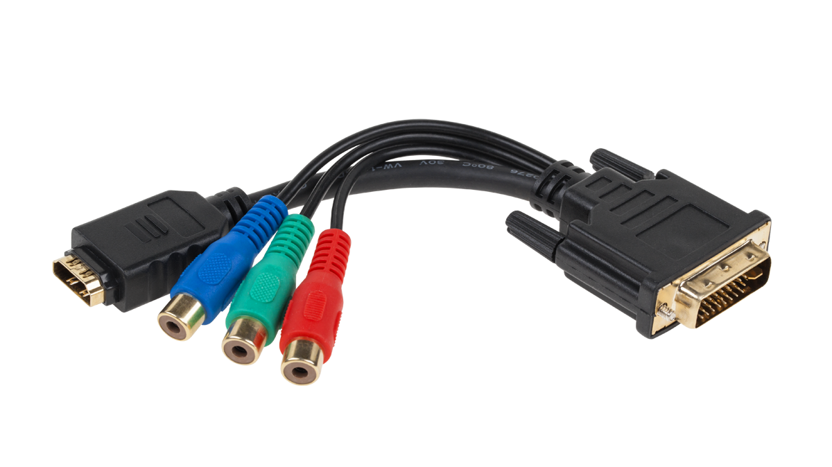 zlacze-wtyk-dvi-24-5-hdmi-gniazdo-3-gniazda-rca-d9165f6110664dc7ba75fa66fce989c3-b58d4a0d Konektor DVI zástrčka (24+5) - zásuvka HDMI + 3 zásuvky RCA – Obrázok 1