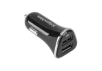 Kruger&Matz nabíjačka do auta 2xUSB 2400 mA čierna