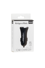 Kruger&Matz nabíjačka do auta 2xUSB 2400 mA čierna – Obrázok 2