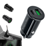 Kruger&Matz duálna USB 3100 mA nabíjačka do auta s Quick Charge 3.0 a Power Delivery – Obrázok 6
