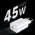 Kruger&Matz 45W GaN nástenná nabíjačka s funkciou Power Delivery a Quick Charge – Obrázok 8