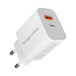 Kruger&Matz GaN duálna nástenná nabíjačka USB s funkciou Power Delivery a Quick Charge – Obrázok 4