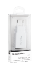 Kruger&Matz USB nástenná nabíjačka s Quick Charge 3.0 – Obrázok 3