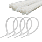 Sťahovací páska 4,8 mm/25 cm biela Cabletech 100 ks. – Obrázok 2