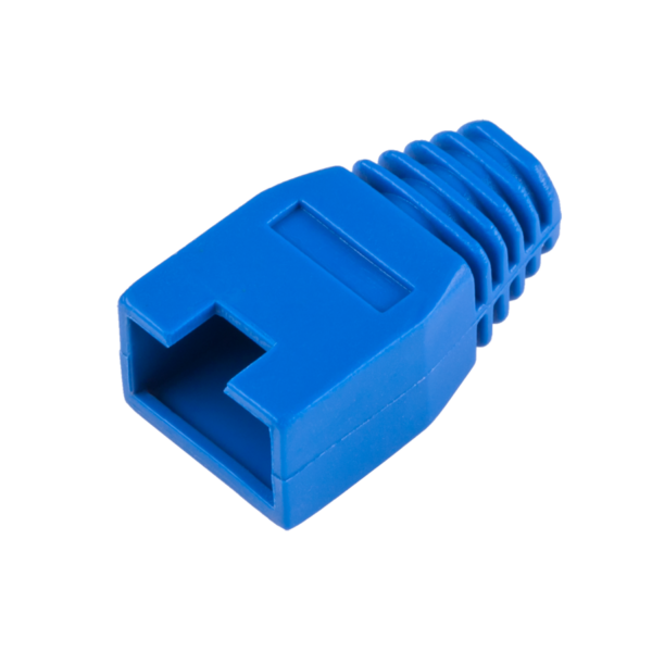 Gumový kryt pre zástrčku 8p8c RJ45, modrý