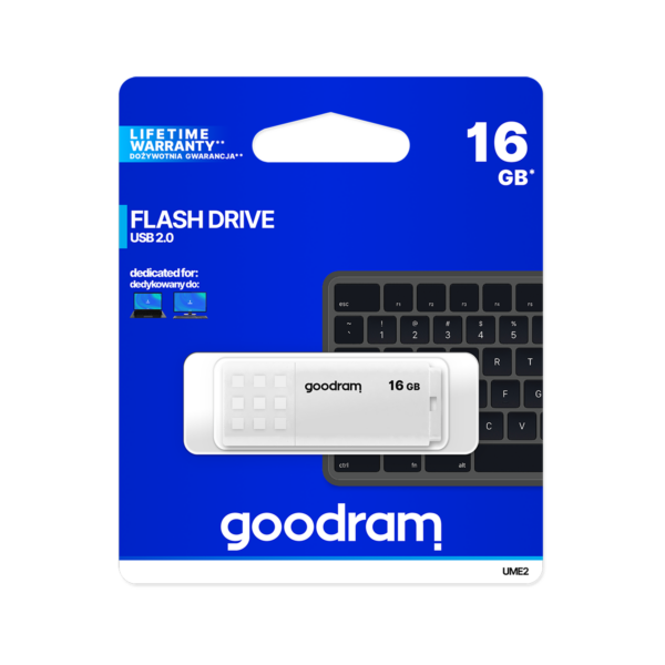 Goodram USB 2.0 16GB biely kľúč