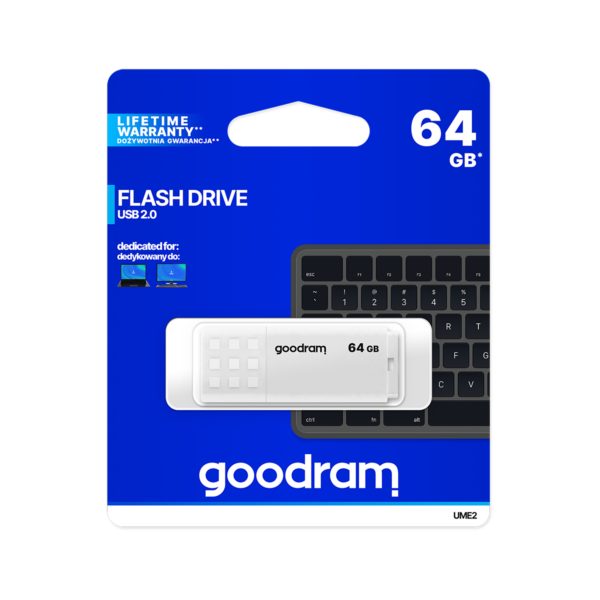 Goodram USB 2.0 64GB biely kľúč